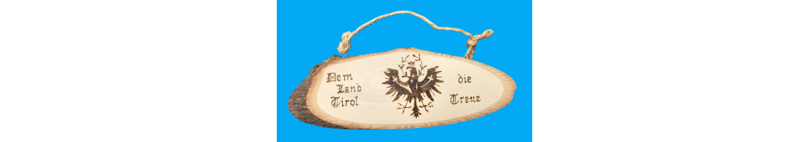 Decoratieplankje Dem land Tirol die Treue